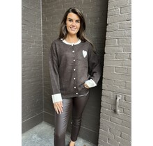 Vest Hart bruin plussize