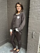 Vest Hart bruin plussize