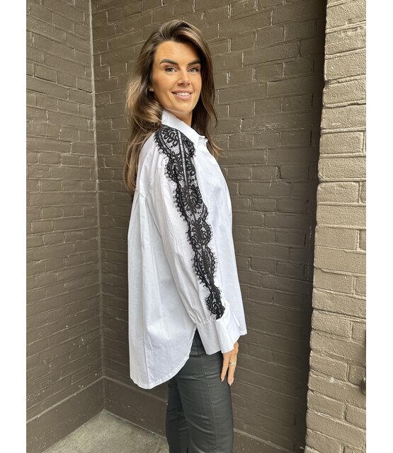 Blouse Barbara wit kant