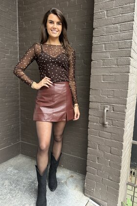 Skort bordeaux