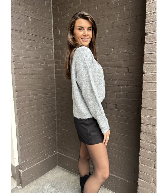 Trui Croissant grijs