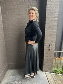 Rok Leather look zwart