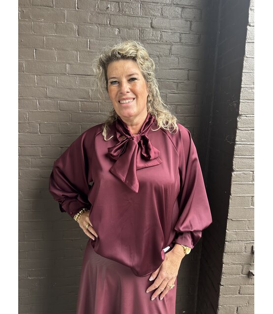 Blouse Dion bordeaux