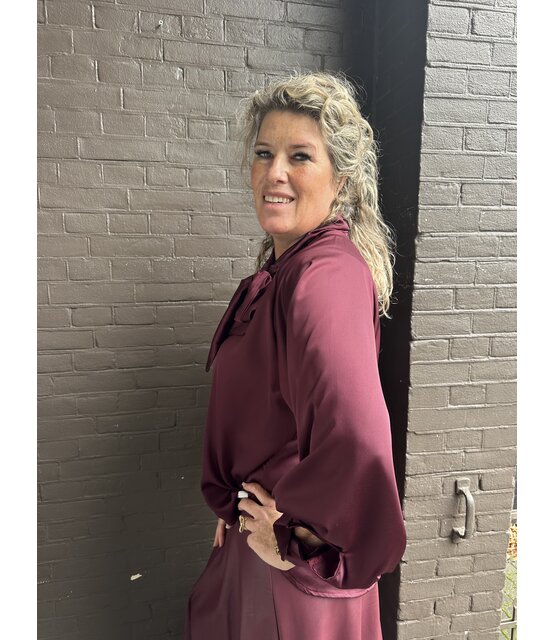 Blouse Dion bordeaux