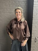 Blouse Dion bruin
