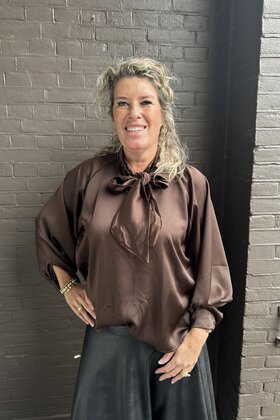 Blouse Dion bruin