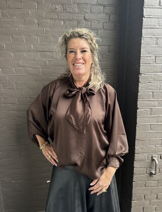 Blouse Dion bruin