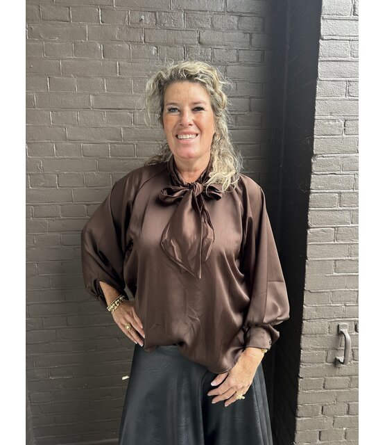 Blouse Dion bruin