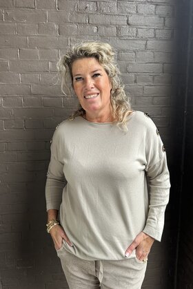Trui Moniek taupe