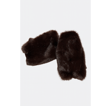 Handschoen fluffy Bruin