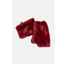 Handschoen fluffy Bordeaux