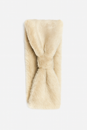Hoofdband Fluffy Beige