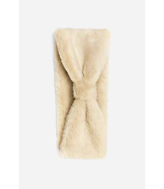Hoofdband Fluffy Beige