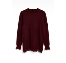 Trui kant Bordeaux