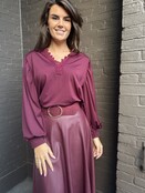 Riem glitter bordeaux