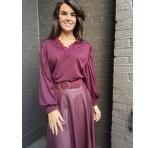 Riem glitter bordeaux