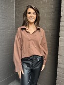 Blouse Hart Studs Bruin