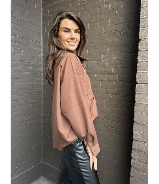 Blouse Hart Studs Bruin