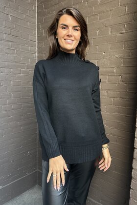 Trui Margriet zwart