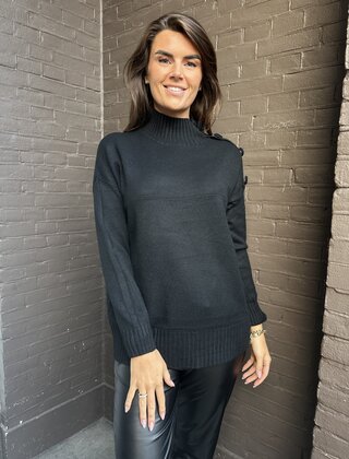 Trui Margriet zwart