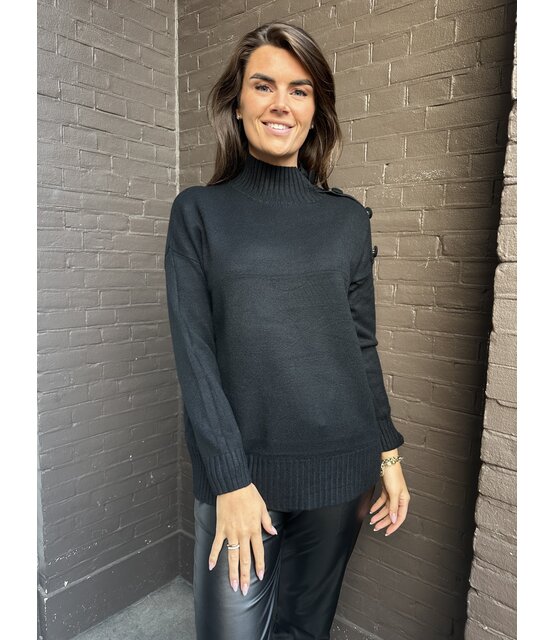 Trui Margriet zwart