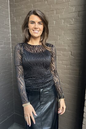 Top Zebra Zwart
