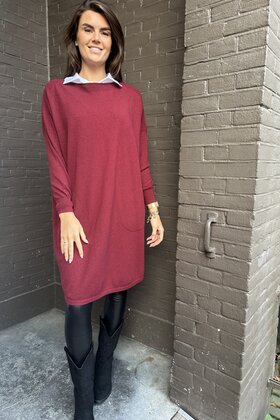 Trui Chantal bordeaux