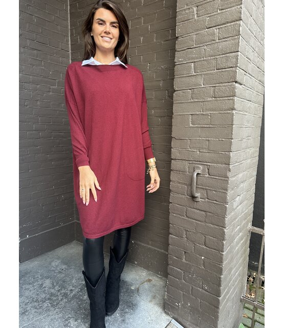 Trui Chantal bordeaux