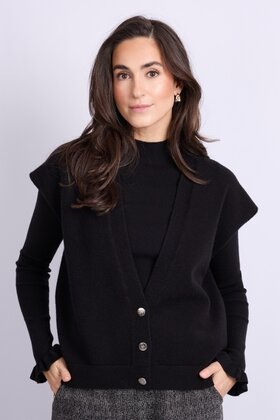 Gilet Vivian Zwart