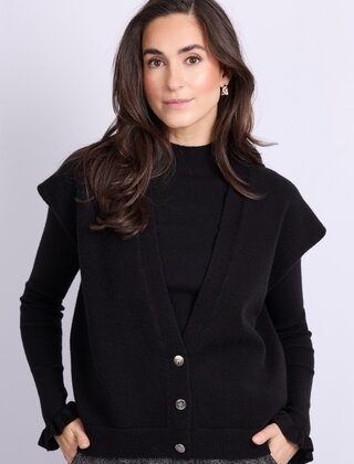 Gilet Vivian Zwart