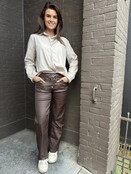 Broek Wide leg bruin Broek Wide leg bruin