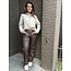Broek Wide leg bruin