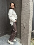 Broek Wide leg bruin Broek Wide leg bruin