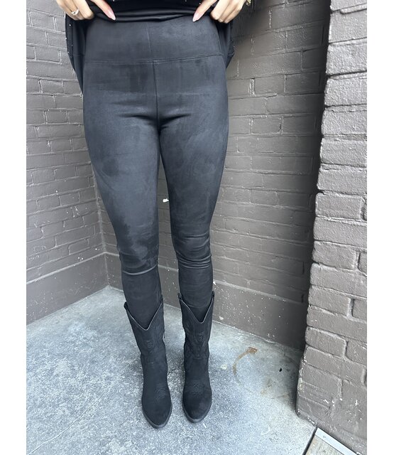 Legging suede zwart Legging suede zwart