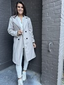 Jas Trenchcoat glitter beige Jas Trenchcoat glitter beige
