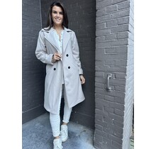 Jas Trenchcoat glitter beige