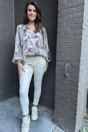 Broek Isabel beige