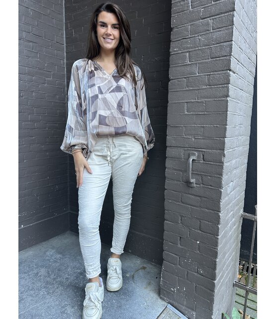 Broek Isabel beige Broek Isabel beige