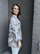 Top Simone print bruin Top Simone print bruin