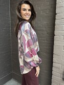 Top Simone print bordeaux Top Simone print bordeaux