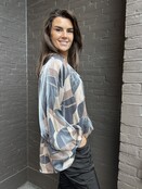 Top Simone print taupe Top Simone print taupe