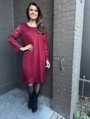 Jurk Kant bordeaux Jurk Kant bordeaux