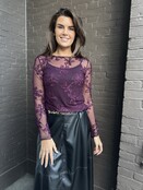 Top Mabel aubergine Top Mabel aubergine