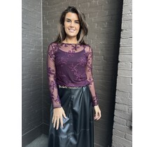 Top Mabel aubergine
