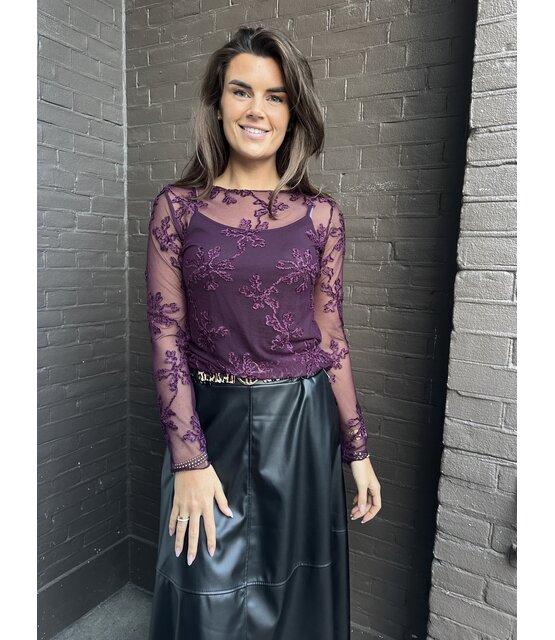 Top Mabel aubergine Top Mabel aubergine