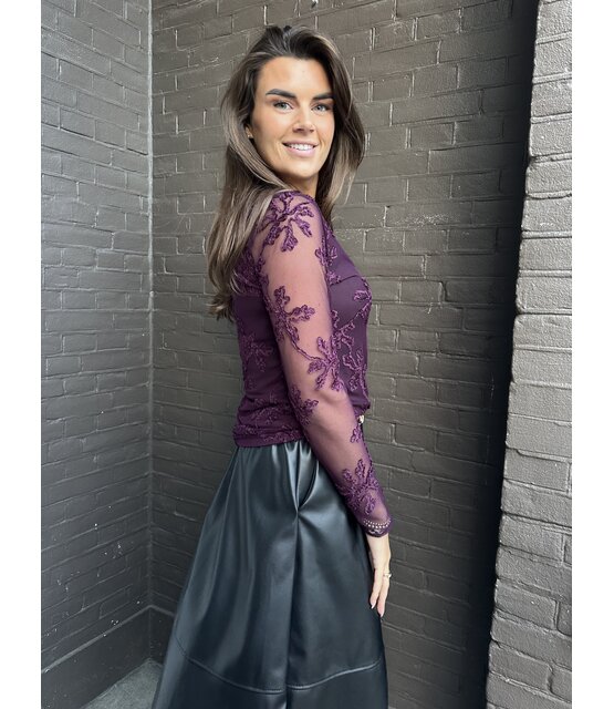 Top Mabel aubergine Top Mabel aubergine