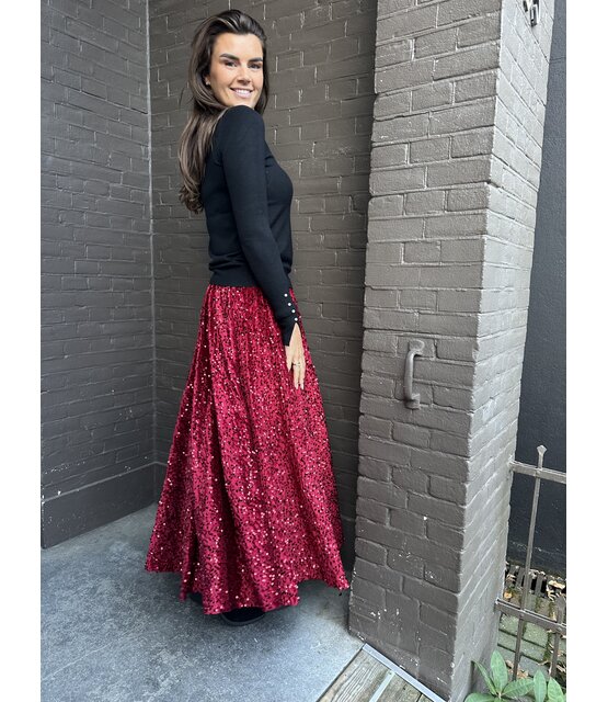 Rok Paillet bordeaux Rok Paillet bordeaux