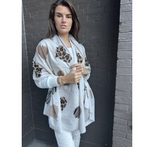 Sjaal Hart beige