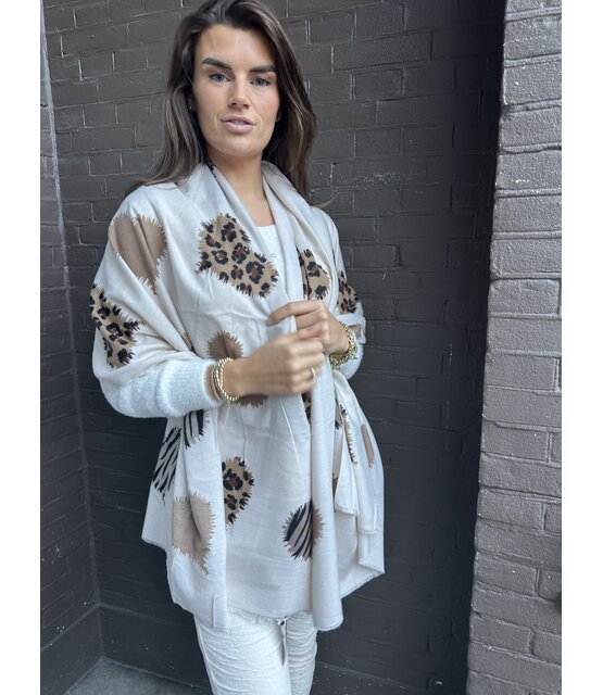 Sjaal Hart beige Sjaal Hart beige