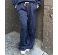 Broek Life Isn't Perfect Blauw Glitter